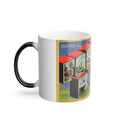 Greetings from Fort Bragg NC_1 (Greeting Postcards) Color Changing Mug 11oz-11oz-The Sticker Space
