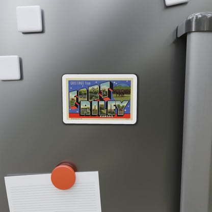 Greetings from Fort Riley Kansas (Greeting Postcards) Die-Cut Magnet-The Sticker Space