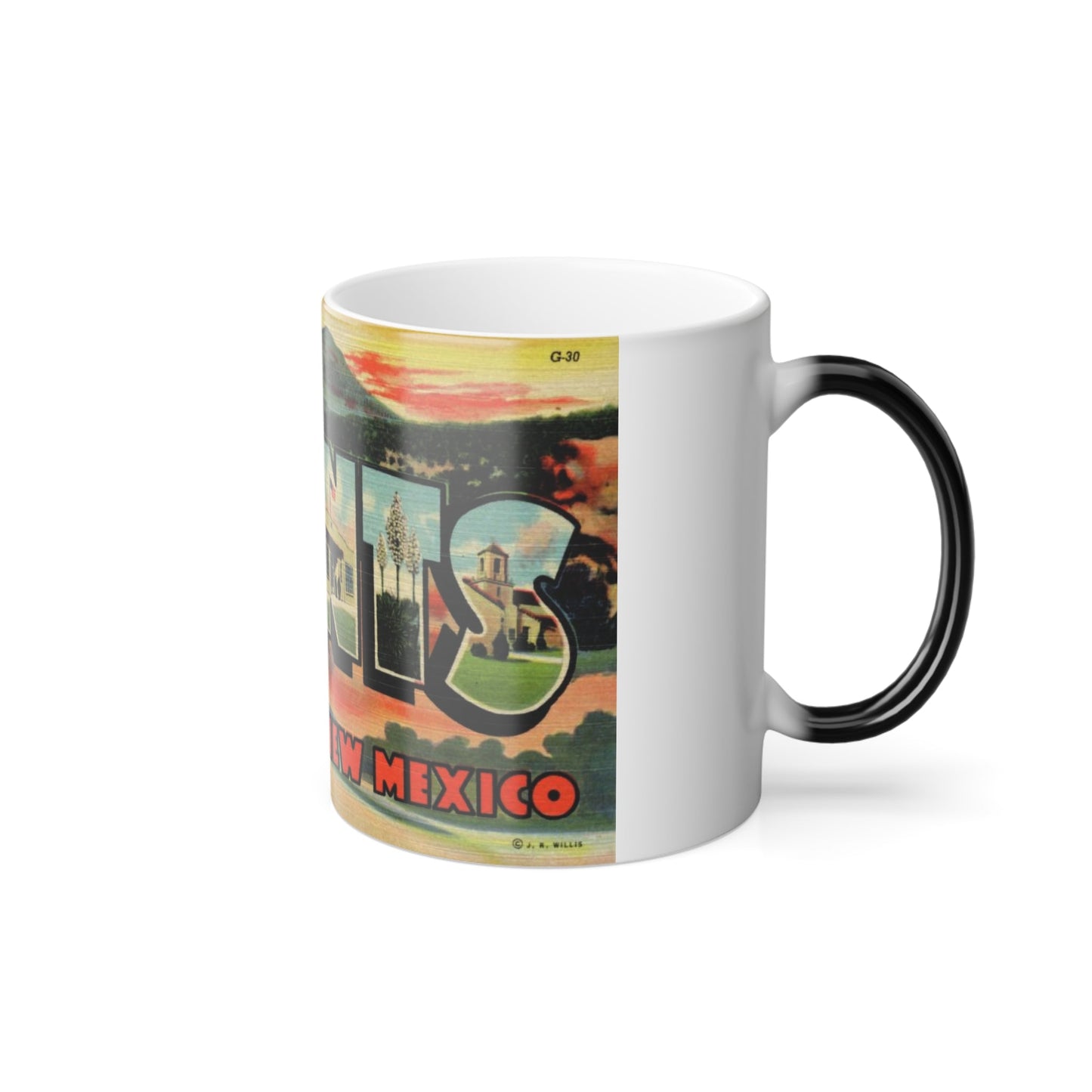 Greetings from Grants New Mexico (Greeting Postcards) Color Changing Mug 11oz-11oz-The Sticker Space
