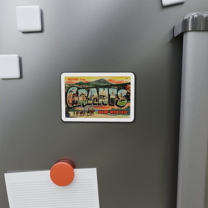 Greetings from Grants New Mexico (Greeting Postcards) Die-Cut Magnet-The Sticker Space