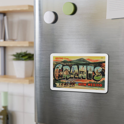 Greetings from Grants New Mexico (Greeting Postcards) Die-Cut Magnet-The Sticker Space