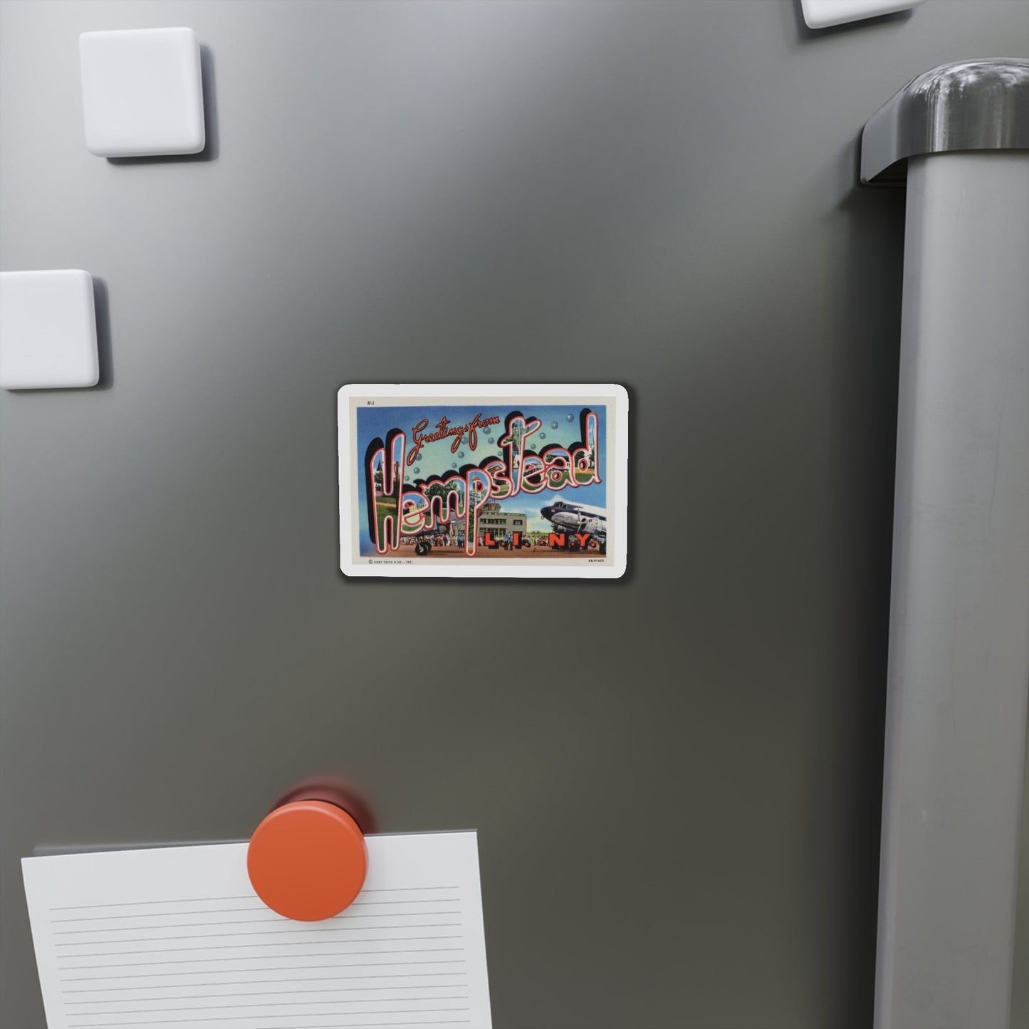 Greetings from Hempstead (Greeting Postcards) Die-Cut Magnet-The Sticker Space