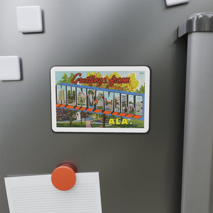 Greetings from Huntsville Alabama (Greeting Postcards) Die-Cut Magnet-The Sticker Space