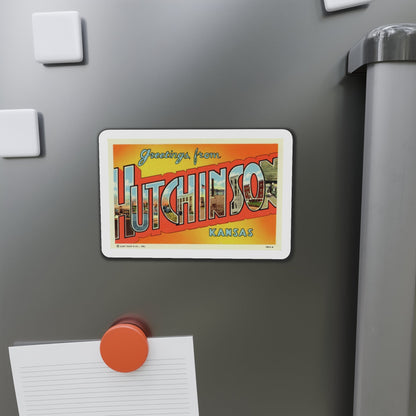 Greetings from Hutchinson Kansas (Greeting Postcards) Die-Cut Magnet-The Sticker Space