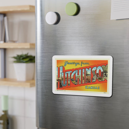 Greetings from Hutchinson Kansas (Greeting Postcards) Die-Cut Magnet-The Sticker Space