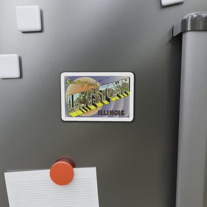 Greetings from Lewistown Illinois (Greeting Postcards) Die-Cut Magnet-The Sticker Space