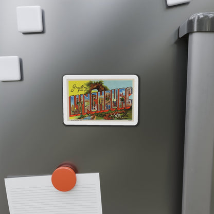 Greetings From Lynchburg VA (Greeting Postcards) Die-Cut Magnet-The Sticker Space