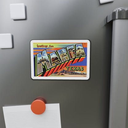 Greetings from Marfa Texas (Greeting Postcards) Die-Cut Magnet-The Sticker Space