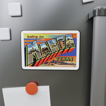 Greetings from Marfa Texas (Greeting Postcards) Die-Cut Magnet-The Sticker Space