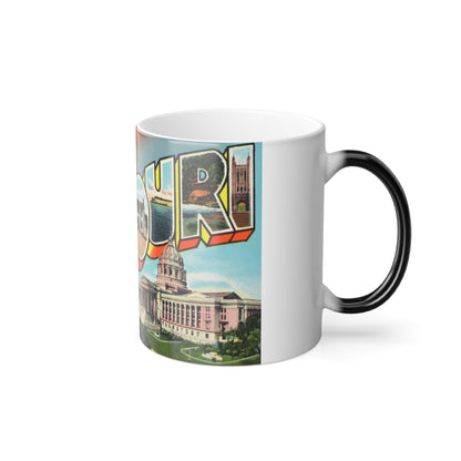 Greetings from Missouri (Greeting Postcards) Color Changing Mug 11oz-11oz-The Sticker Space