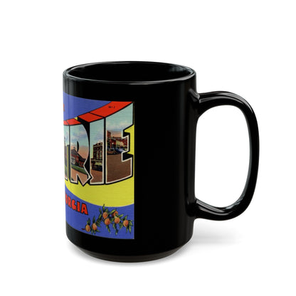 Greetings from Moultrie Georgia (Greeting Postcards) Black Coffee Mug-The Sticker Space