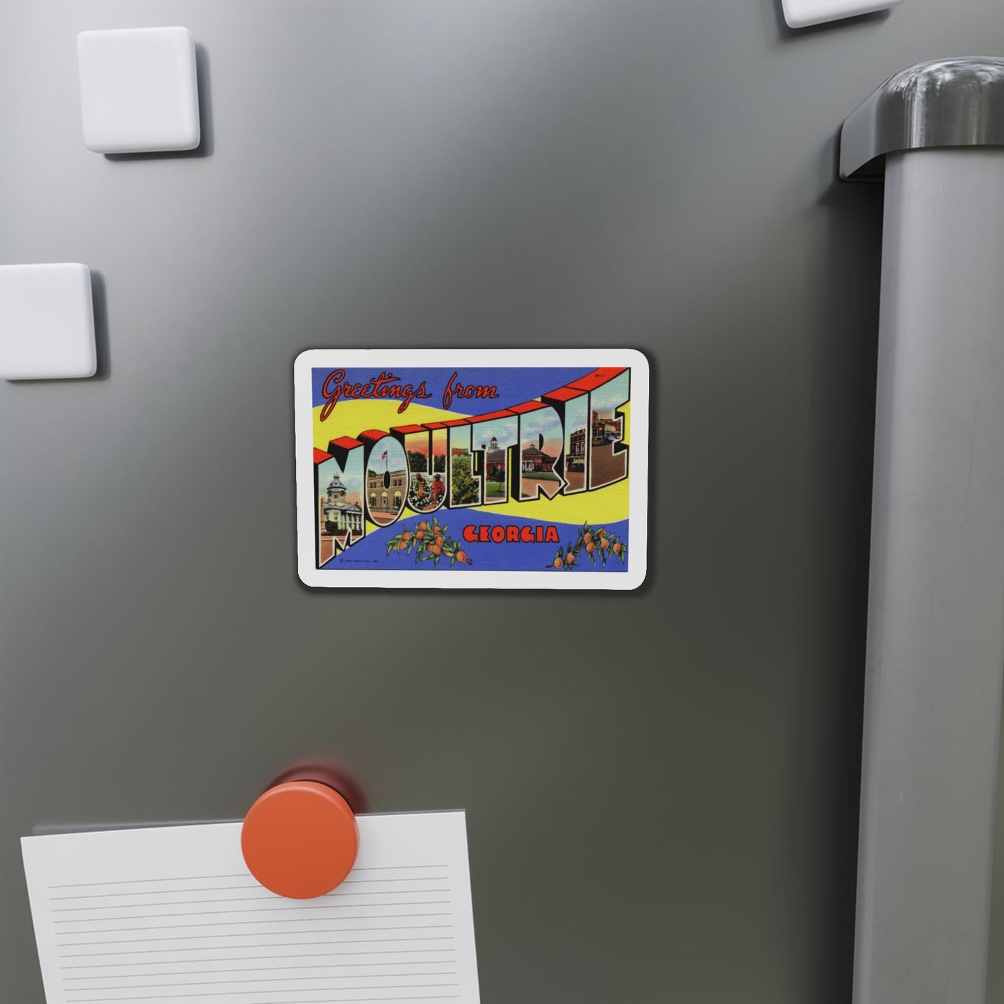 Greetings from Moultrie Georgia (Greeting Postcards) Die-Cut Magnet-The Sticker Space