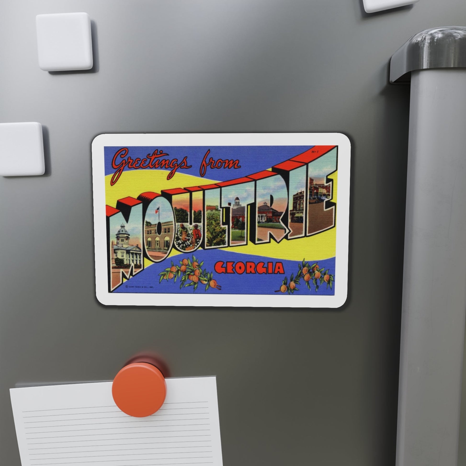 Greetings from Moultrie Georgia (Greeting Postcards) Die-Cut Magnet-The Sticker Space