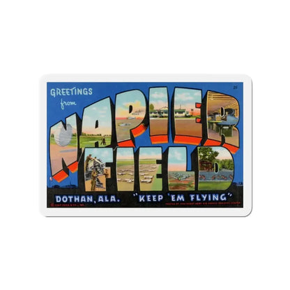 Greetings from Napier Field (Greeting Postcards) Refrigerator Magnet 3 Inch - The Sticker Space