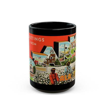 Greetings from Ozark Ala (Greeting Postcards) Black Coffee Mug-15oz-The Sticker Space