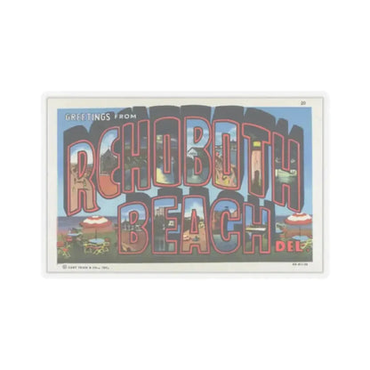 Greetings from Rehoboth Beach (Greeting Postcards) STICKER Vinyl Kiss-Cut Decal 2 Inch Transparent - The Sticker Space