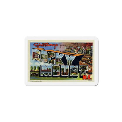 Greetings from Rocky Mount NC (Greeting Postcards) Refrigerator Magnet 4 Inch - The Sticker Space