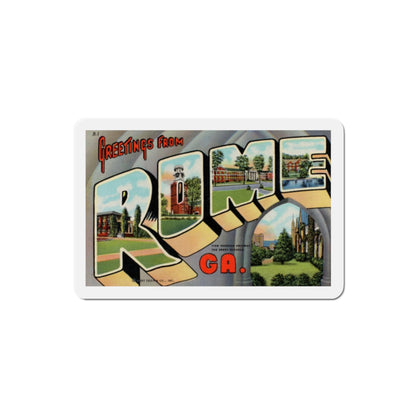 Greetings from Rome Georgia (Greeting Postcards) Die-Cut Magnet-2" x 2"-The Sticker Space