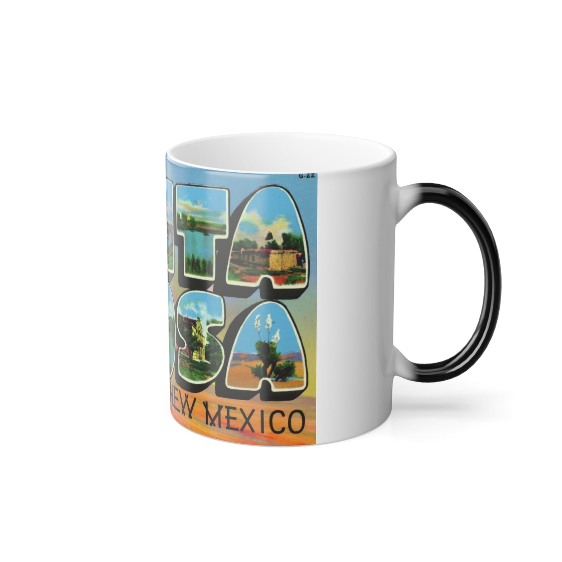 Greetings from Santa Rosa New Mexico (Greeting Postcards) Color Changing Mug 11oz-11oz-The Sticker Space