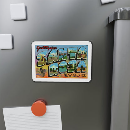 Greetings from Santa Rosa New Mexico (Greeting Postcards) Die-Cut Magnet-The Sticker Space