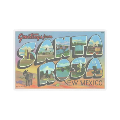 Greetings from Santa Rosa New Mexico (Greeting Postcards) STICKER Vinyl Kiss-Cut Decal 2 Inch Transparent - The Sticker Space
