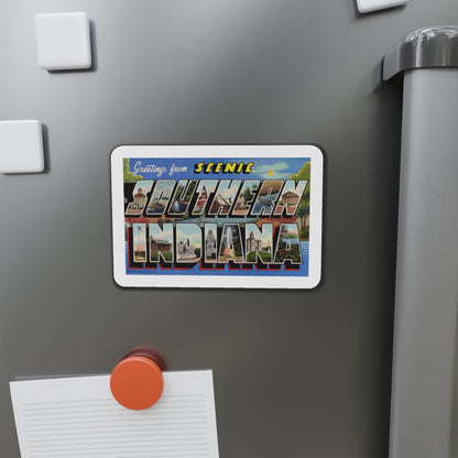 Greetings from Scenic Southern Indiana (Greeting Postcards) Die-Cut Magnet-The Sticker Space