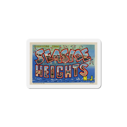 Greetings from Seaside Heights NJ (Greeting Postcards) Die-Cut Magnet-The Sticker Space