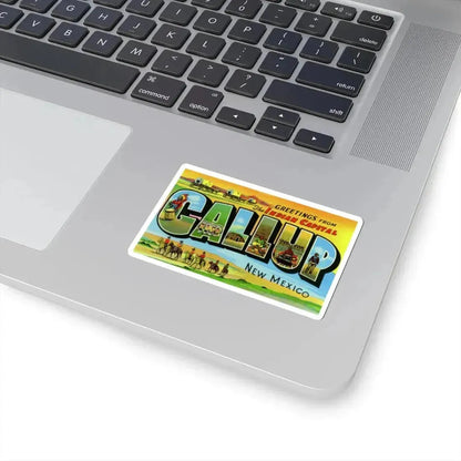 Greetings from the Indian capital Gallup New Mexico (Greeting Postcards) STICKER Vinyl Kiss-Cut Decal - The Sticker Space