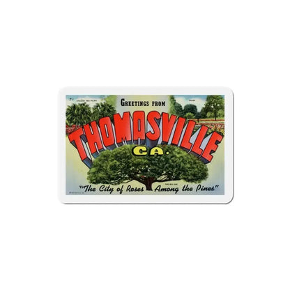 Greetings from Thomasville Georgia (Greeting Postcards) Refrigerator Magnet - The Sticker Space