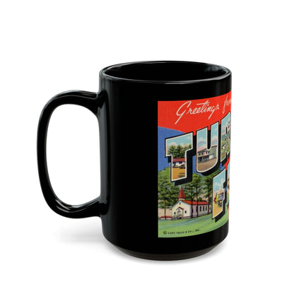 Greetings from Turner Field Albany Georgia (Greeting Postcards) Black Coffee Mug-The Sticker Space