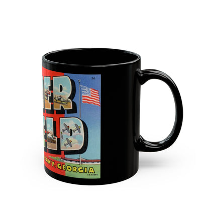 Greetings from Turner Field Albany Georgia (Greeting Postcards) Black Coffee Mug-The Sticker Space