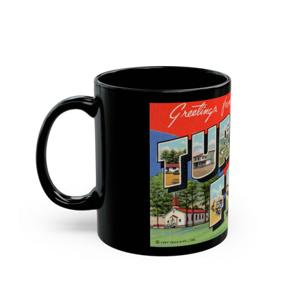 Greetings from Turner Field Albany Georgia (Greeting Postcards) Black Coffee Mug-The Sticker Space