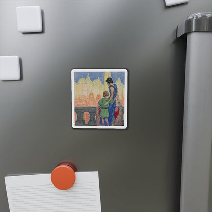 Greetings to Her (Magazine Illustration) Refrigerator Magnet