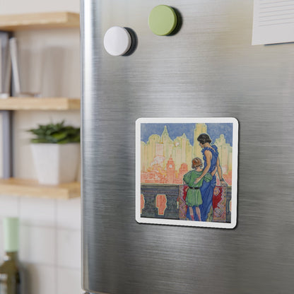 Greetings to Her (Magazine Illustration) Refrigerator Magnet