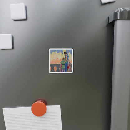 Greetings to Her (Magazine Illustration) Refrigerator Magnet