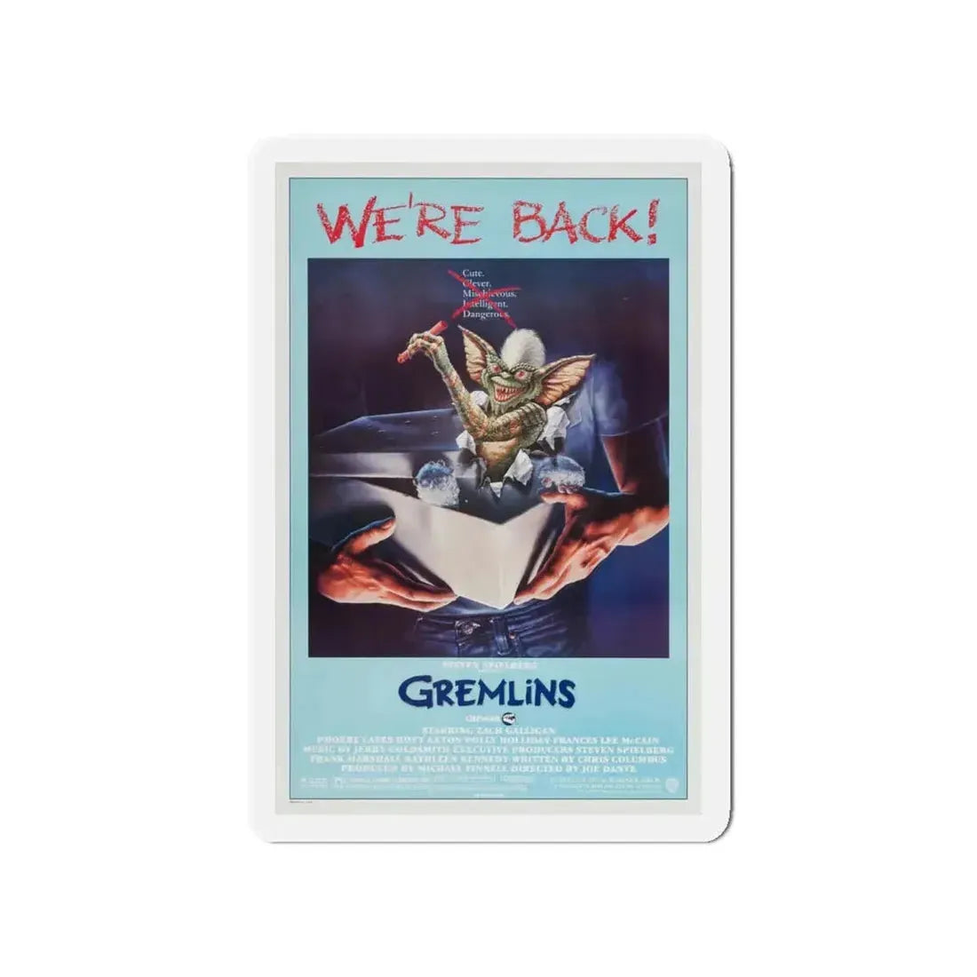 GREMLINS 1984 Movie Poster - Refrigerator Magnet 4 Inch - The Sticker Space