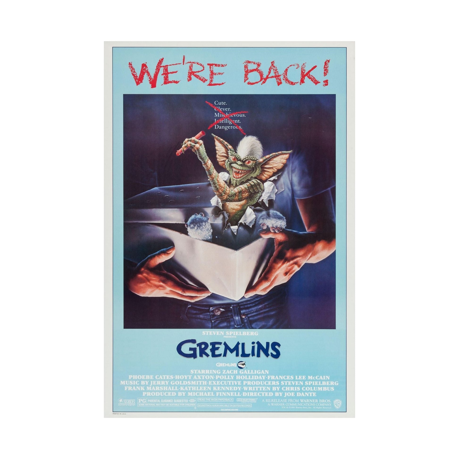 GREMLINS 1984 - Paper Movie Poster-The Sticker Space