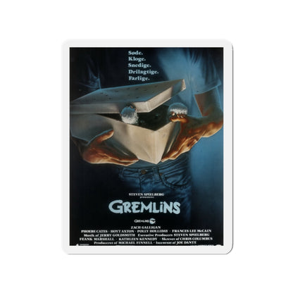 GREMLINS (DANISH) 1984 Movie Poster - Die-Cut Magnet-2" x 2"-The Sticker Space