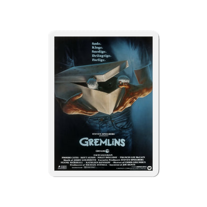 GREMLINS (DANISH) 1984 Movie Poster - Die-Cut Magnet-6 × 6"-The Sticker Space