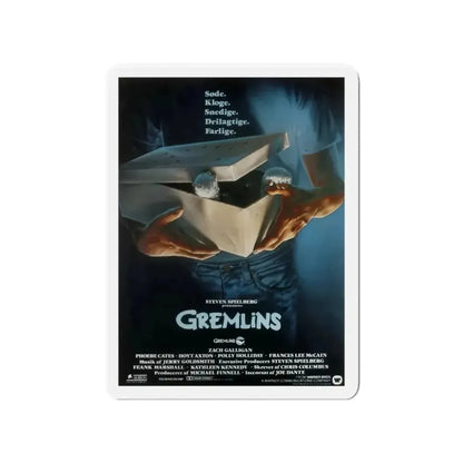 GREMLINS (DANISH) 1984 Movie Poster - Refrigerator Magnet - The Sticker Space