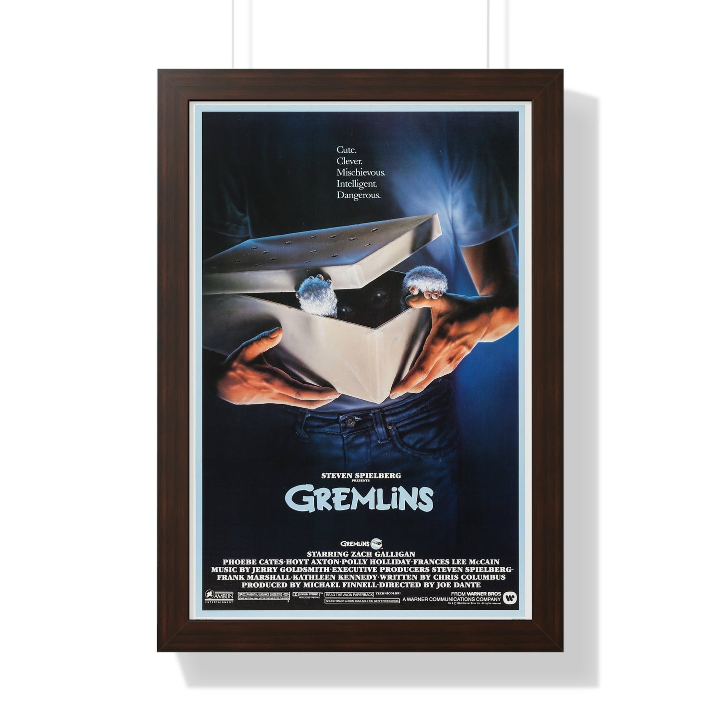 GREMLINS (TEASER) 1984 - Framed Movie Poster-16″ x 24″-The Sticker Space