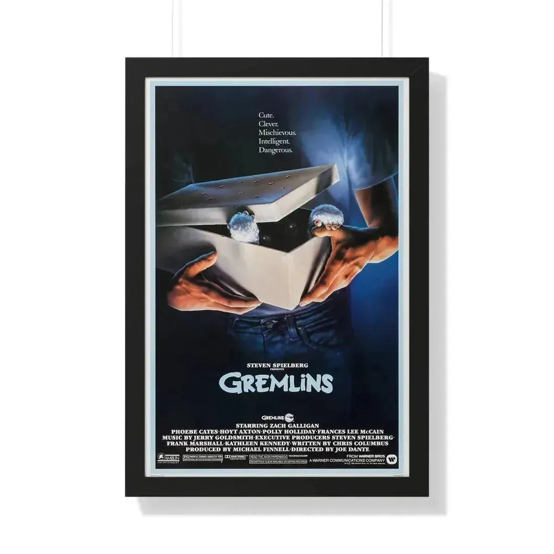 GREMLINS (TEASER) 1984 - Framed Movie Poster 20" x 30" Black - The Sticker Space