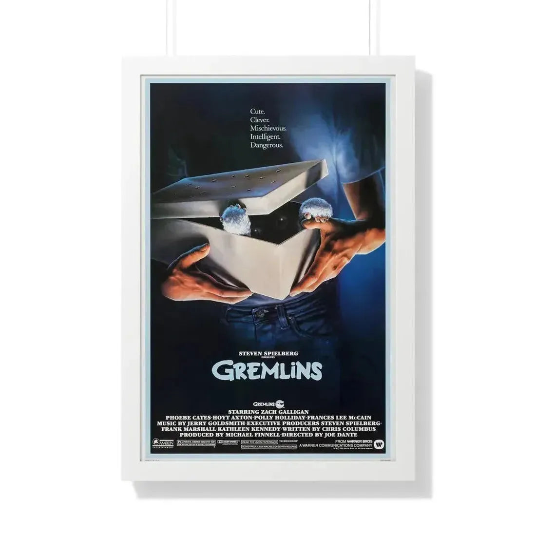 GREMLINS (TEASER) 1984 - Framed Movie Poster 20" x 30" White - The Sticker Space