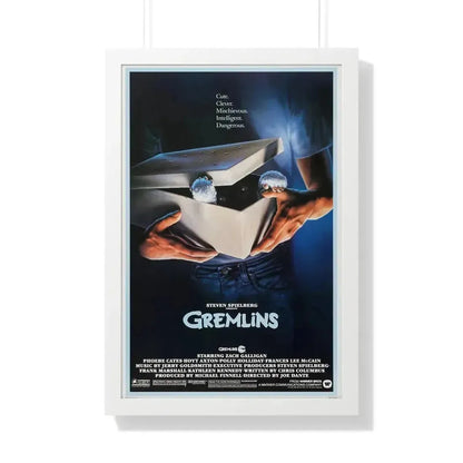 GREMLINS (TEASER) 1984 - Framed Movie Poster 20" x 30" White - The Sticker Space