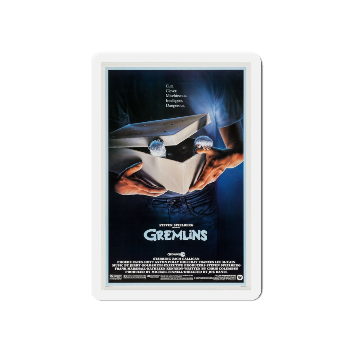 GREMLINS (TEASER) 1984 Movie Poster - Die-Cut Magnet-6 × 6"-The Sticker Space