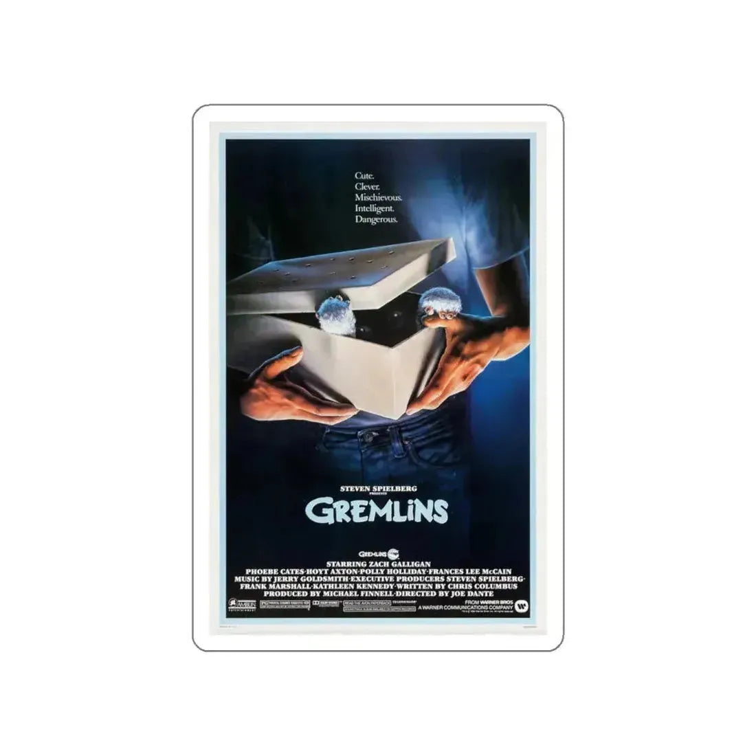 GREMLINS (TEASER) 1984 Movie Poster STICKER Vinyl Die-Cut Decal 5 Inch - The Sticker Space