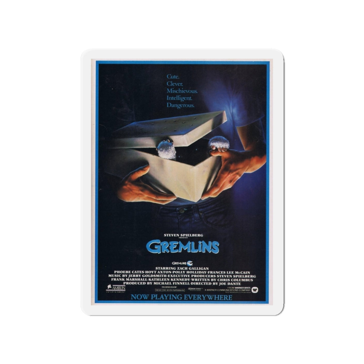 GREMLINS (TEASER) 2 1984 Movie Poster - Die-Cut Magnet-3" x 3"-The Sticker Space