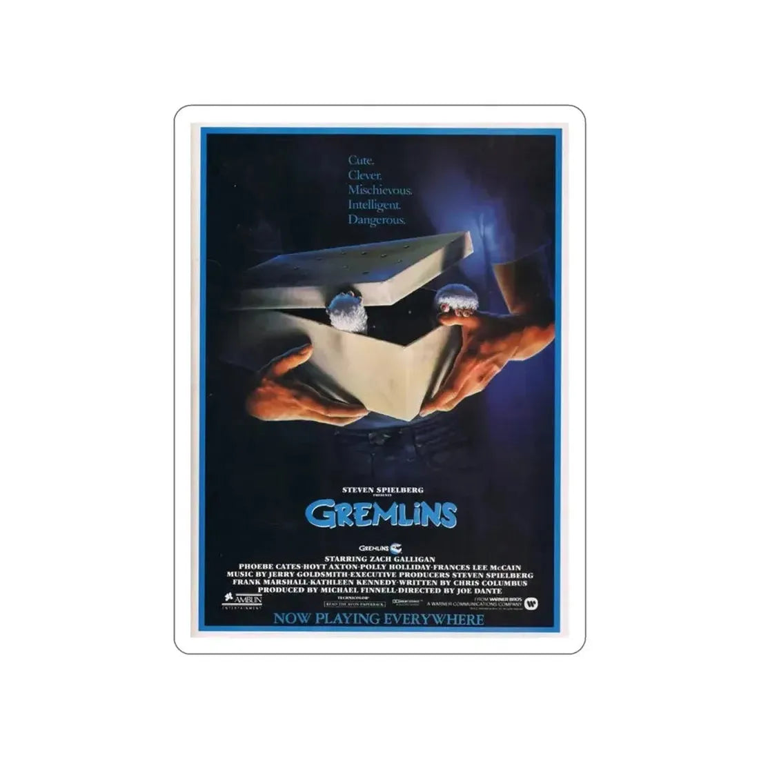 GREMLINS (TEASER) 2 1984 Movie Poster STICKER Vinyl Die-Cut Decal - The Sticker Space