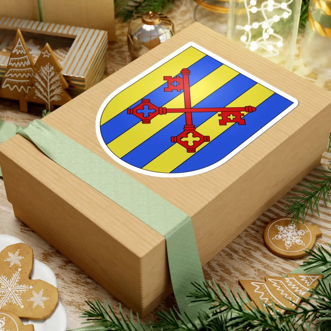 Grens-coat of arms (Switzerland) (Coat of Arms) STICKER Vinyl Kiss-Cut Decal - The Sticker Space