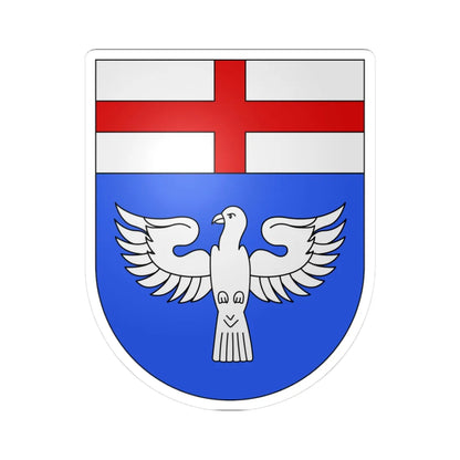 Gresso-coat of arms (Switzerland) (Coat of Arms) STICKER Vinyl Kiss-Cut Decal 3 Inch White - The Sticker Space